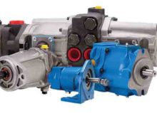 collage of hydraulic pumps